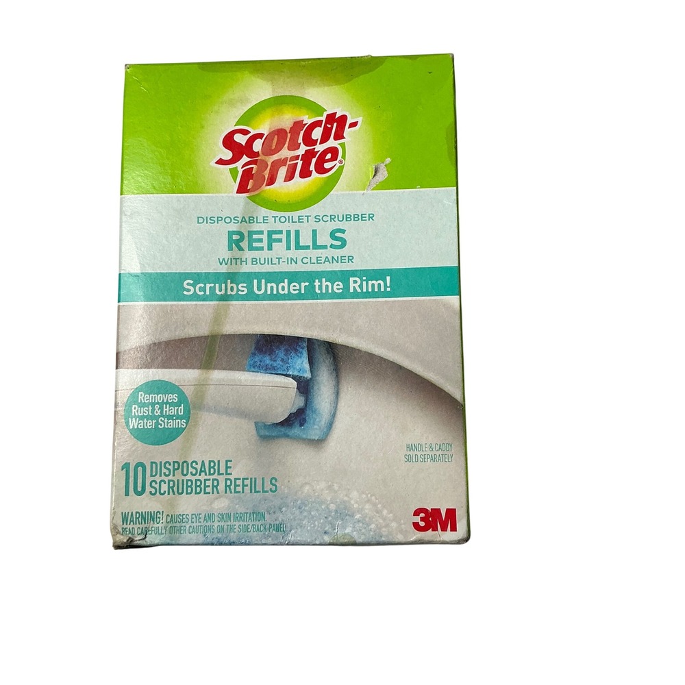 Scotch‎ Brite Disposable Toilet Scrubber Refills 10 Count Fresh Scent Cleaner